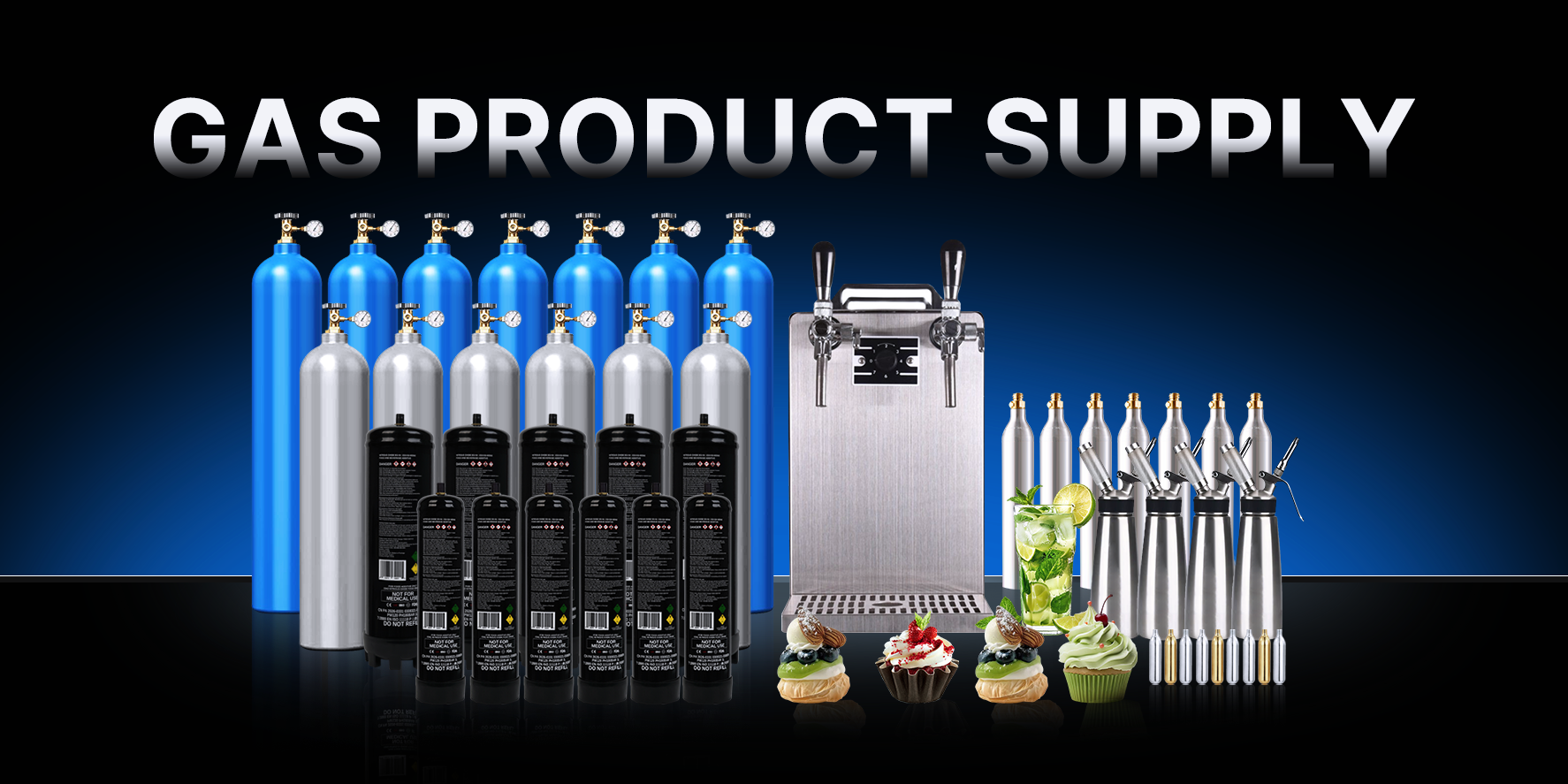 UMIAYO food-grade commercial gases for culinary and beverage operations